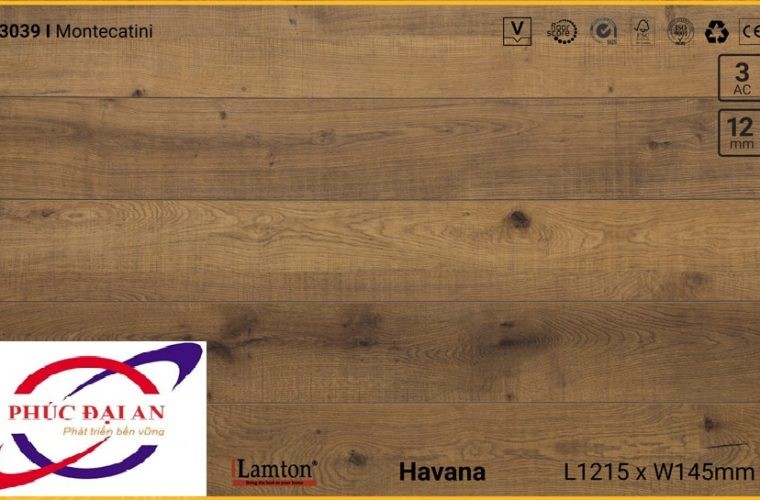 Sàn gỗ Lamton D3039 Montecatini – 12mm – AC3