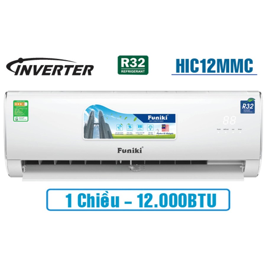 Điều Hòa  12000BTU 1 Chiều Inverter HIC12MMC - Funiki