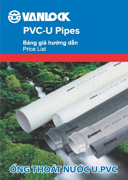 Bảng giá ống thoát nước u.PVC Vanlock