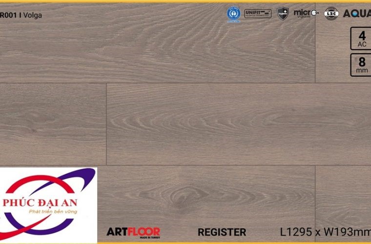 Sàn gỗ Artfloor AR001 – Volga – 8mm – AC4