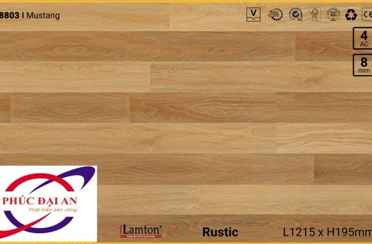 Sàn gỗ Lamton D8803 Mustang 8mm – AC3