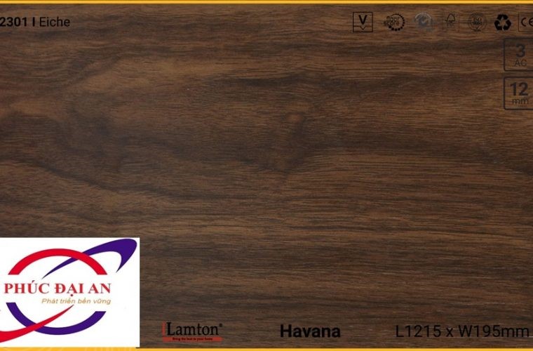 Sàn gỗ Lamton D2301 Eiche – 12mm – AC3