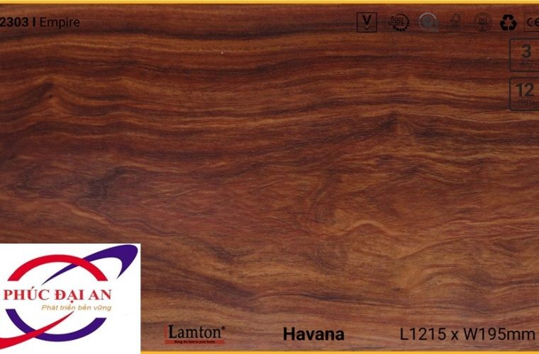 Sàn gỗ Lamton D2303 Empire – 12mm – AC3