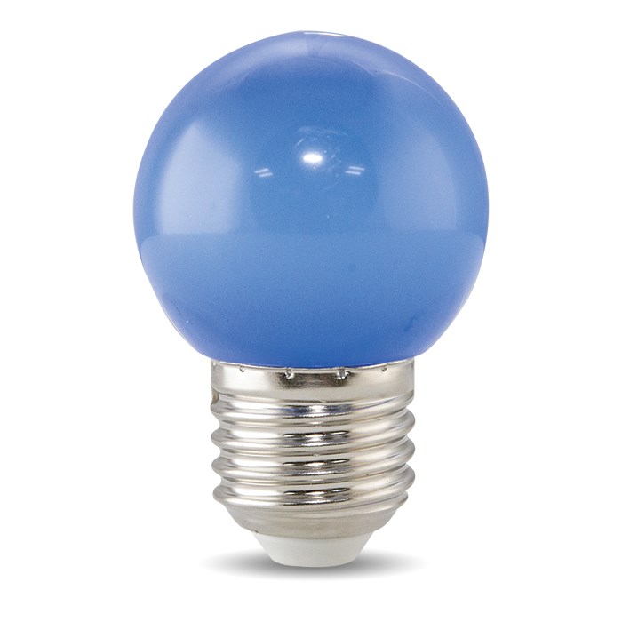 Bóng đèn LED BULB tròn A45B 1W màu xanh lam - Rạng Đông