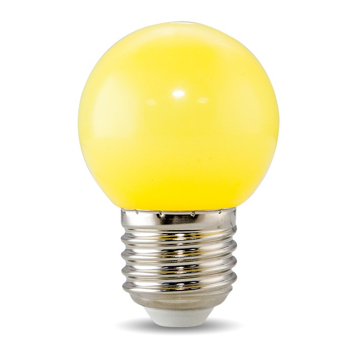 Bóng đèn LED BULB tròn A45Y 1W màu vàng - Rạng Đông