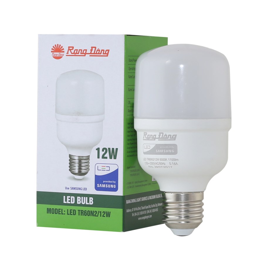 Bóng đèn LED BULB Trụ TR70N2/12W - Rạng Đông