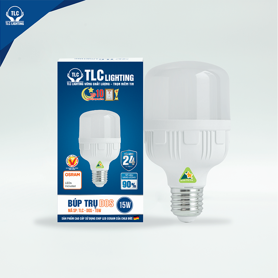 Đèn LED búp trụ DOS 15W - TLC-DOS-15W