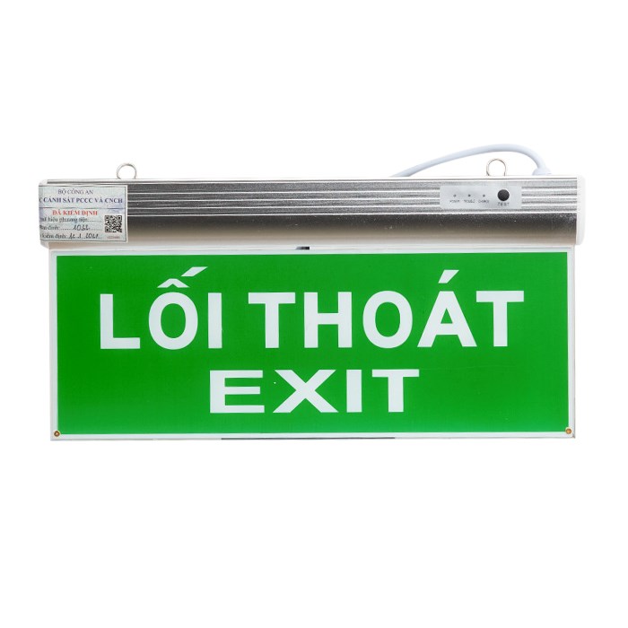 Đèn LED Exit Chỉ dẫn 2 mặt 2W (D CD01 40x20/2.2W) - Rạng Đông