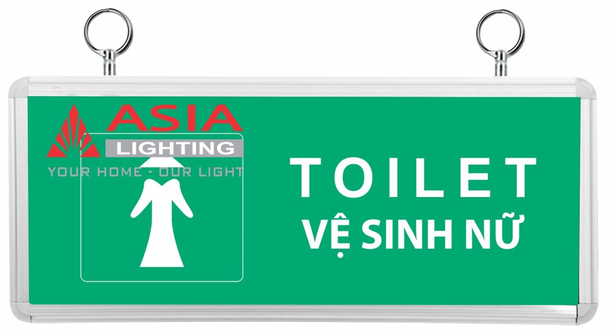 Đèn chỉ dẫn: Nhà vệ sinh Nữ - Asia