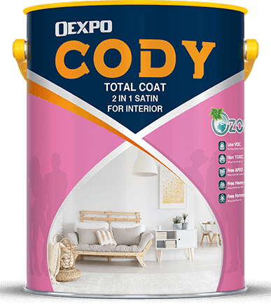 SƠN NỘI THẤT OEXPO CODY TOTAL COAT 2 IN 1 SATIN FOR INTERIOR